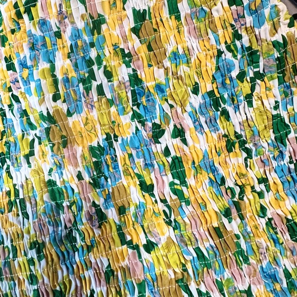 One shoulder floral summer dress size L - Picture 6 of 9